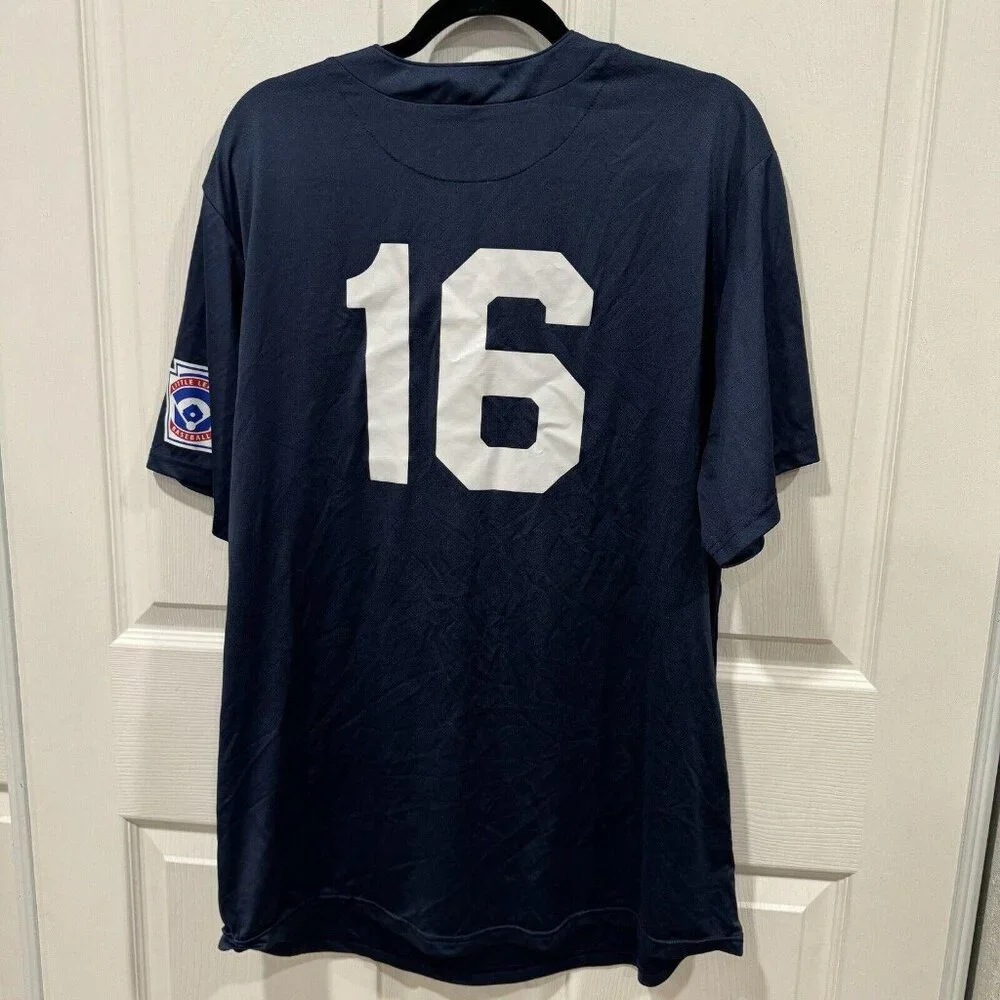 MLB Twins Jersey Style Shirt‎ Mens League Nike Medium Blue Short Sleeve #16